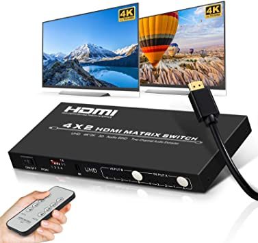 HDMI2.0マトリックス 4入力2出力 hdmi マトリックス 60Hz 4k ブランド雑貨総合 Ippinkan HDMIマトリ ネットワーク全体の最低価格に挑戦