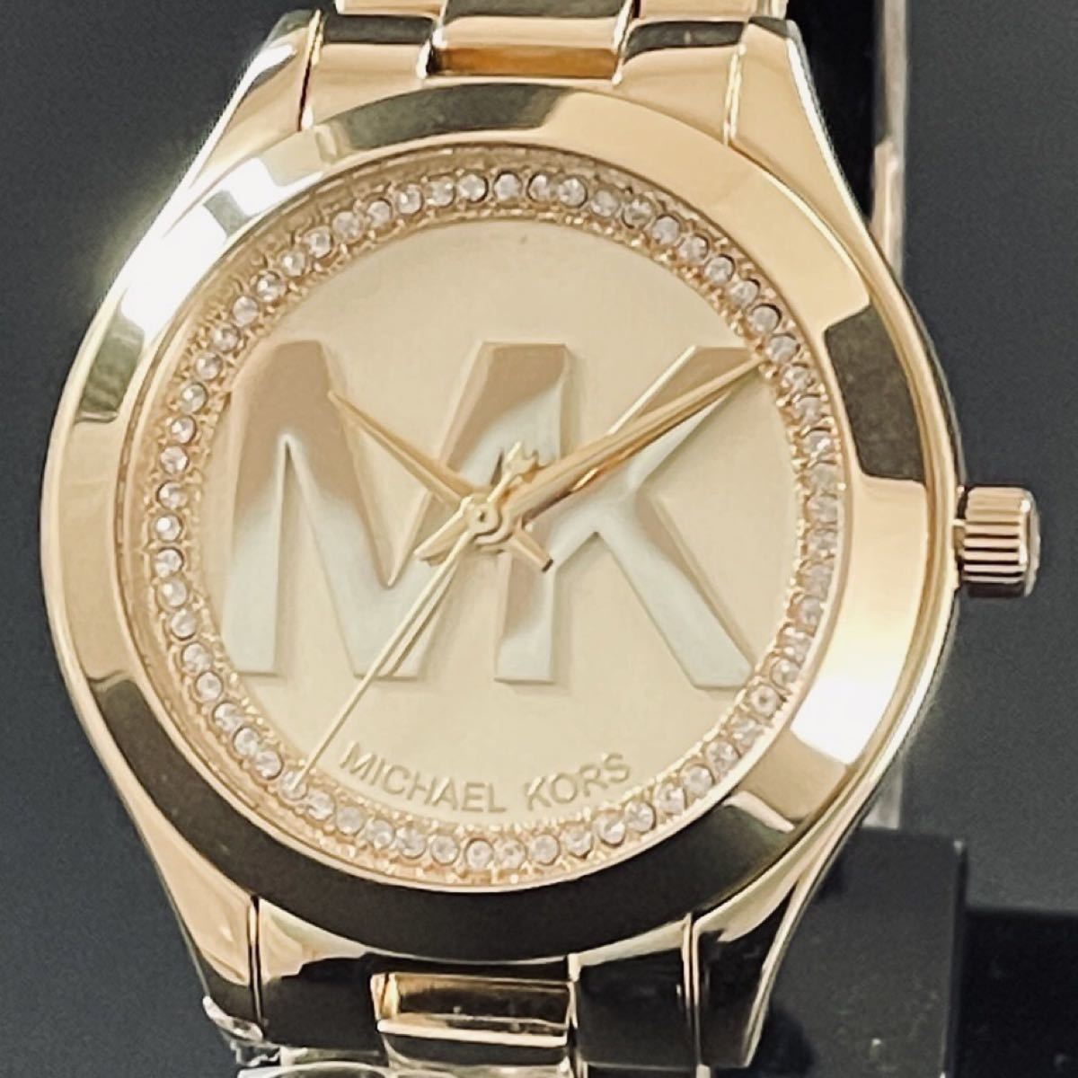 即購入OK 【新品未使用】MICHAEL KORSマイケルコース レディース腕時計ダイヤ即納クロノグラフ高級ブランド並行輸入（¥15,999） 