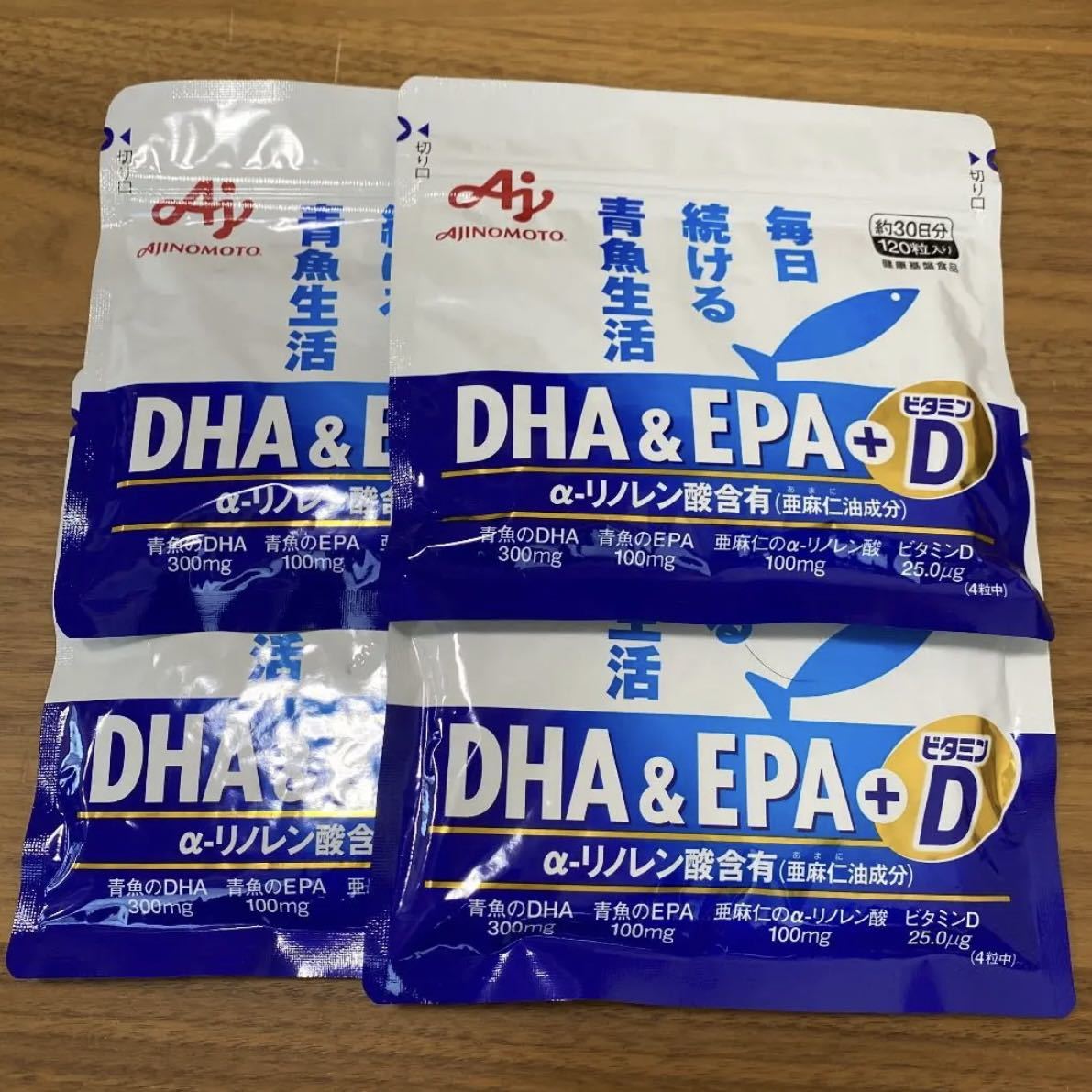 味の素　DHAEPA ビタミンD 120粒入り