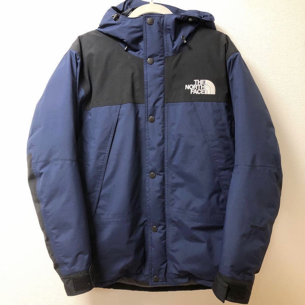 注目ショップ NORTH THE ノースフェイス 美品 FACE M ネイビー 販売販売 美品 ノースフェイス マウンテンダウンジャケット ブラックMサイズ ダウンジャケット