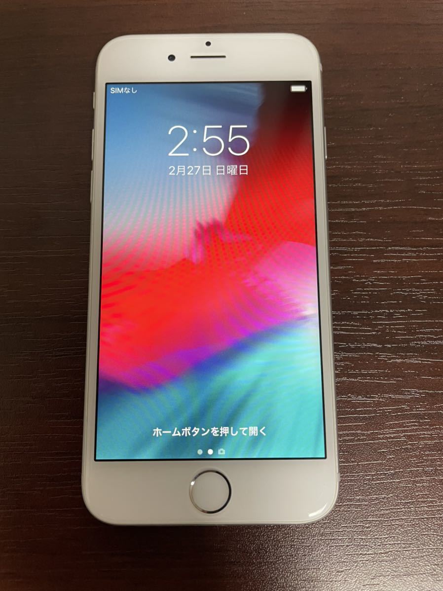 170-0463 Apple iPhone 6 16GB シルバー MG482J/A A1586 au 利用制限○_画像1