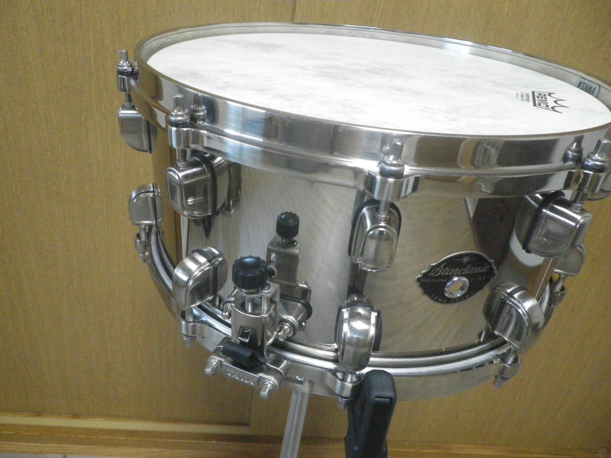 即決 送料無料 美品 2008年 100台限定 TAMA タマ SAS1465PT MR. BIG PatTorpey シグネチャー Starclassic ブラス スネア ドラム dw 2