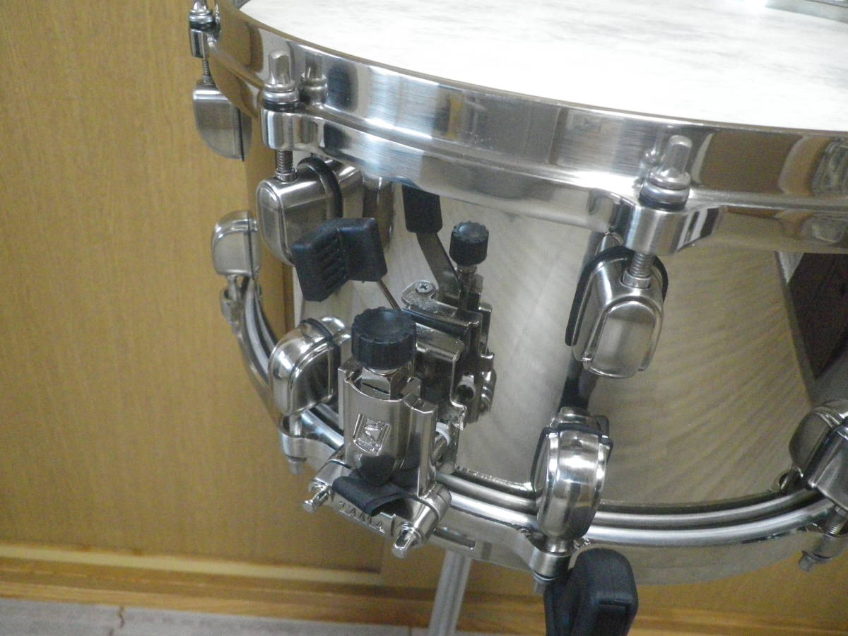 即決 送料無料 美品 2008年 100台限定 TAMA タマ SAS1465PT MR. BIG PatTorpey シグネチャー Starclassic ブラス スネア ドラム dw 3