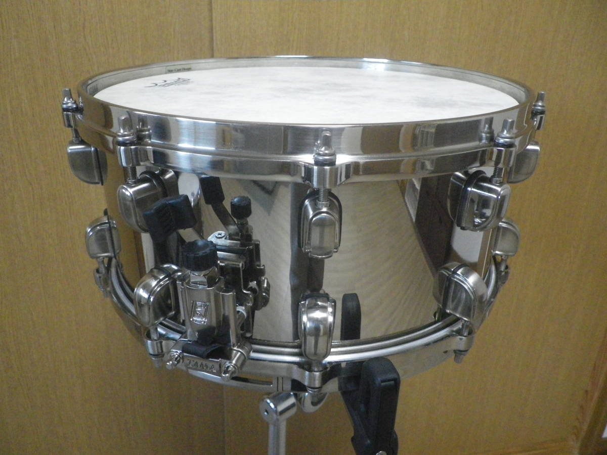 即決 送料無料 美品 2008年 100台限定 TAMA タマ SAS1465PT MR. BIG PatTorpey シグネチャー Starclassic ブラス スネア ドラム dw 4