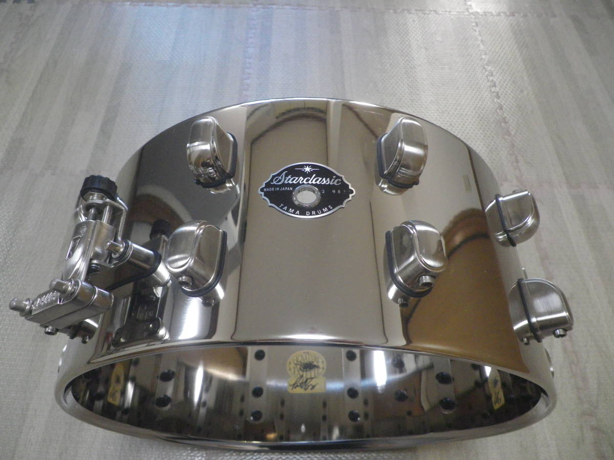 即決 送料無料 美品 2008年 100台限定 TAMA タマ SAS1465PT MR. BIG PatTorpey シグネチャー Starclassic ブラス スネア ドラム dw 5