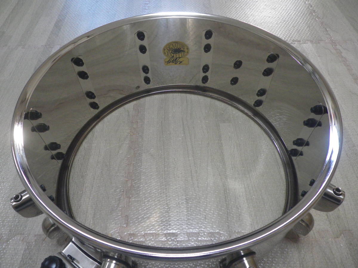 即決 送料無料 美品 2008年 100台限定 TAMA タマ SAS1465PT MR. BIG PatTorpey シグネチャー Starclassic ブラス スネア ドラム dw 7