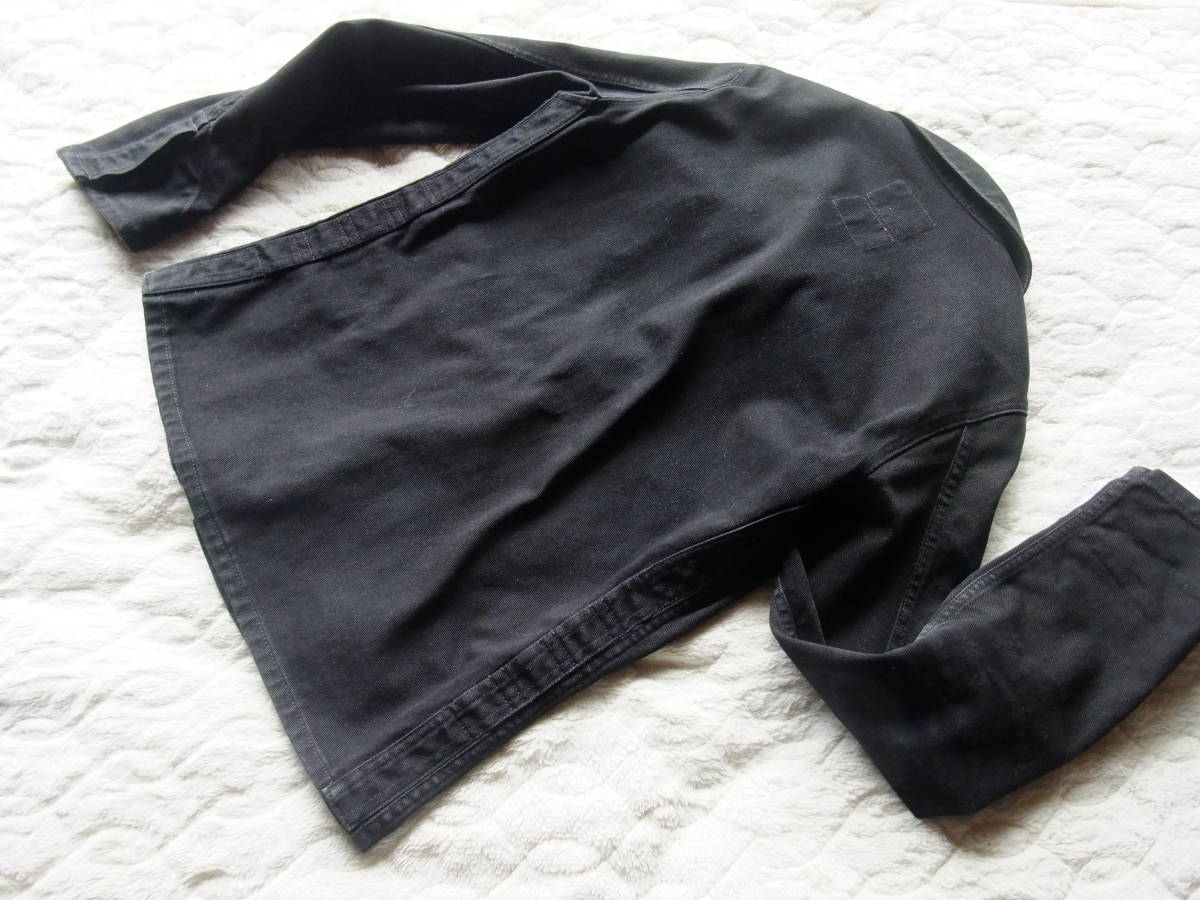 HELMUT LANG 本人期 ヘルムートラング 初期 ブラック デニム ジャケット CLASSIC DENIM サイズ48 イタリア製 比翼仕立て