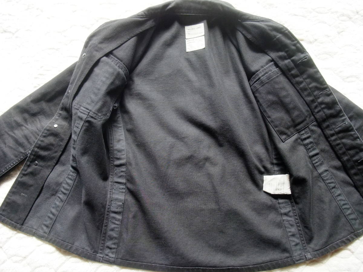 HELMUT LANG 本人期 ヘルムートラング 初期 ブラック デニム ジャケット CLASSIC DENIM サイズ48 イタリア製 比翼仕立て