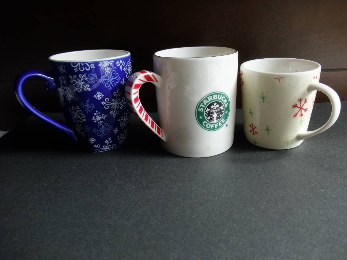 STARBUCKS　スターバックス　ホリデー　マグカップ　3個セット　2001年～2002年　3客セット　中古　スタバ_画像8