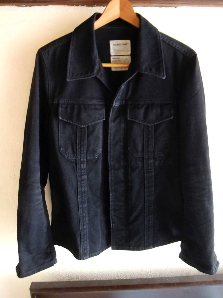 HELMUT LANG 本人期 ヘルムートラング 初期 ブラック デニム ジャケット CLASSIC DENIM サイズ48 イタリア製 比翼仕立て