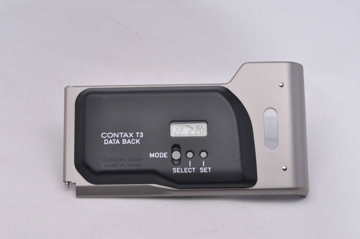CONTAX T3 DATA BACK 【美 品】 CONTAX T3 DATA BACK 【美 品】