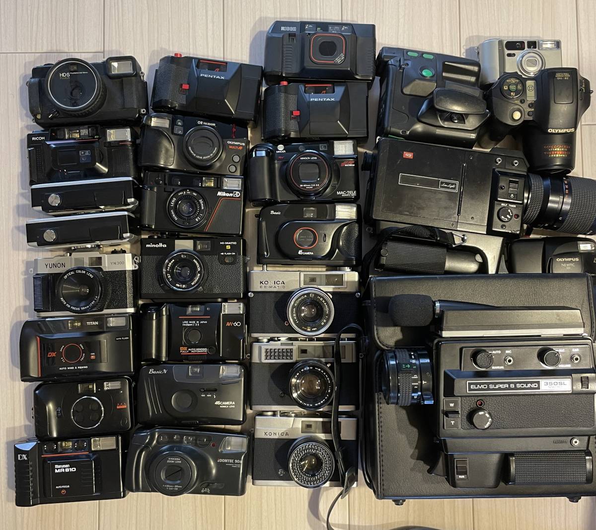 Nikon Canon Minolta Konica コンパクトフィルムカメラ ジャンク