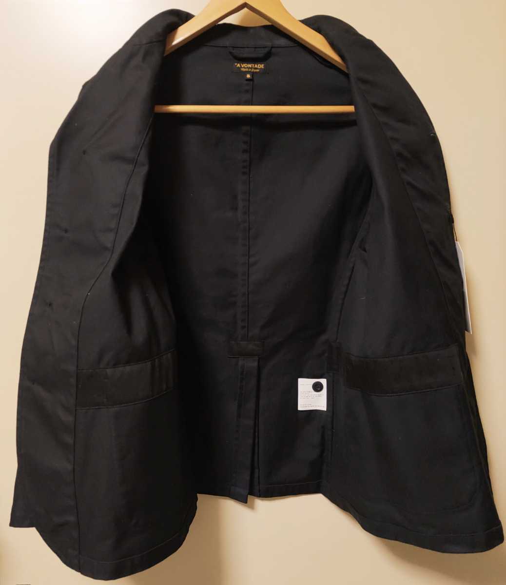 新品VONTADEアボンタージSホスピタルジャケットHospital Jacket40年代40sイギリス軍50sミリタリージャケット カバーオールBLACK黒 ブラック_画像4