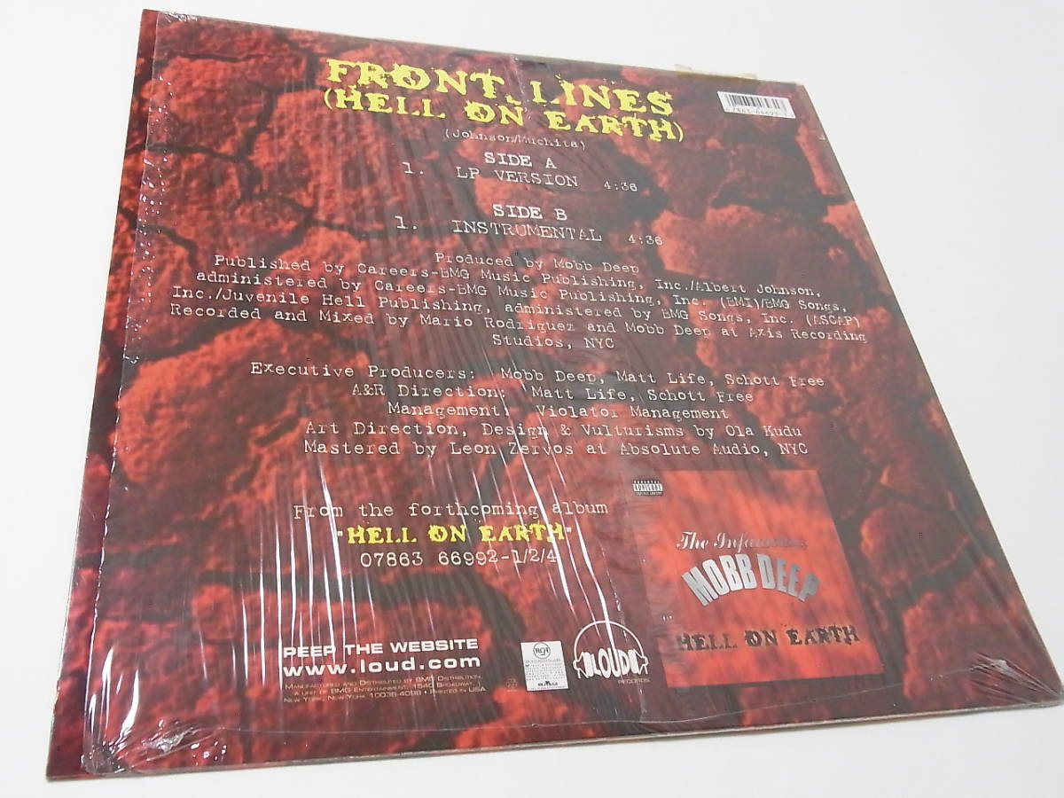 【レコード】 Mobb Deep - Front Lines (Hell On Earth) /Loud Records/US/1996/12inch/ORIGINAL/状態良好_画像2