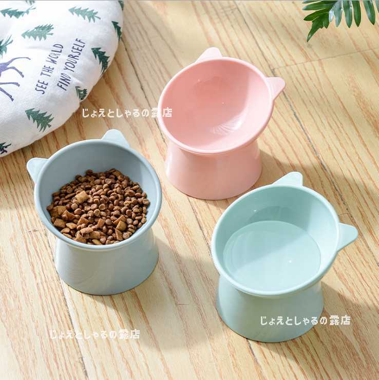  cat dog hood bowl for pets tableware bite bait inserting watering cat ear 4 piece bait plate 