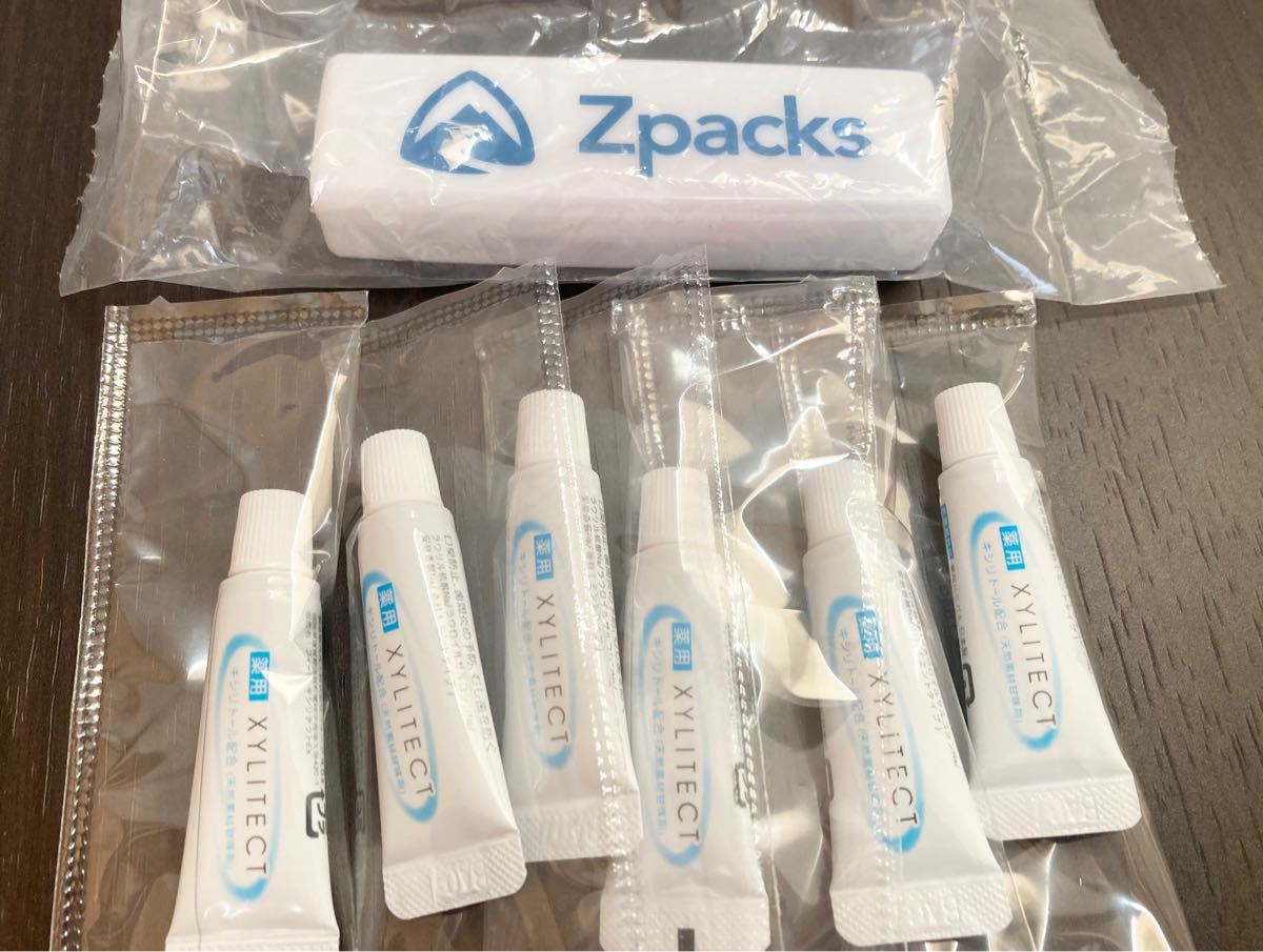 限定出品】Zpacks コンパクト歯ブラシセット 日本製取替え用歯磨き粉６