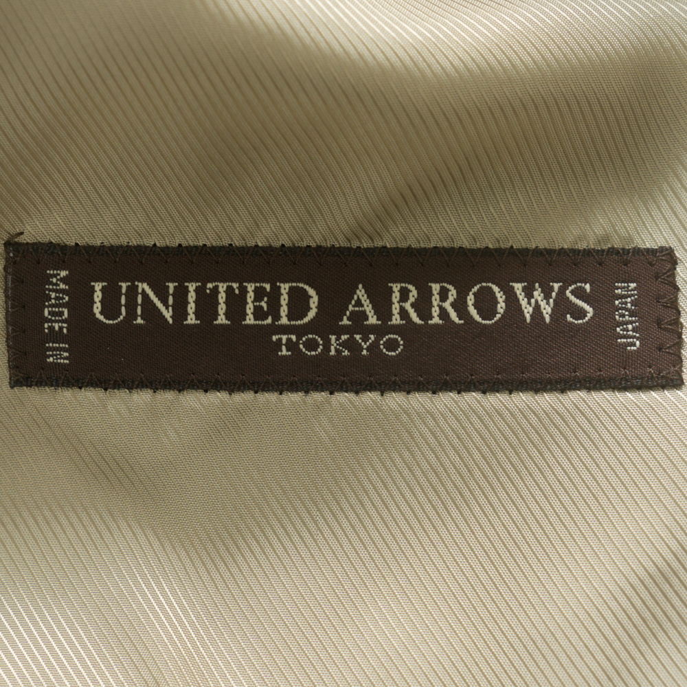  бесплатная доставка * UNITED ARROWS Anne gola100% тренчкот 48 мужской United Arrows пальто 