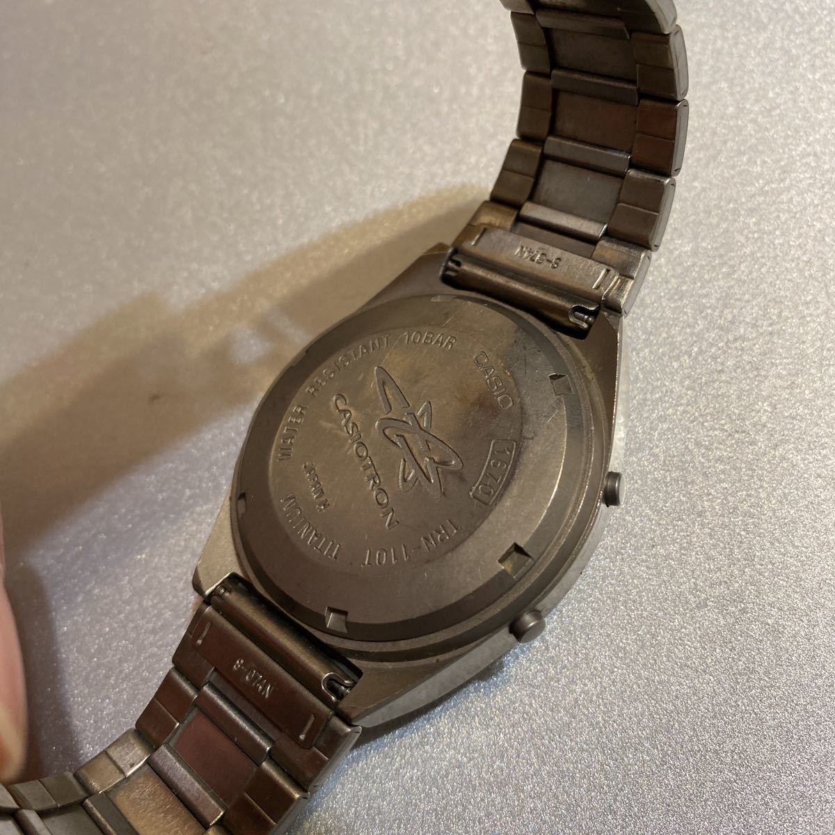 CASIO カシオ カシオトロン TRN-110T チタン クォーツ ジャンク CASIO カシオ カシオトロン TRN-110T チタン クォーツ ジャンク