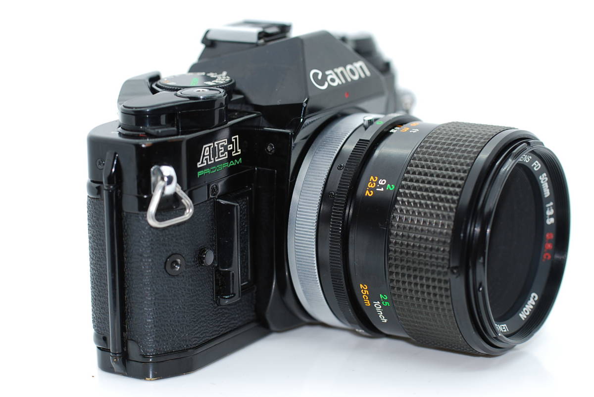 PayPayフリマ｜分解整備品 Canon キャノン AE-1 program ブラック レンズセット 即撮影可能 フィルムカメラ 一眼レフ