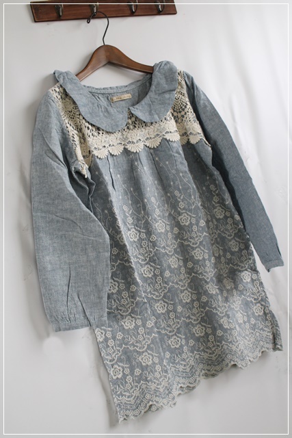 240円 【52%OFF!】 新品 737 花柄刺繍チュニックワンピース トップス 240円 【52%OFF!】 新品 737 花柄刺繍チュニックワンピース トップス
