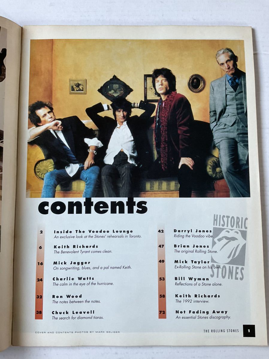 ローリングストーンズ Inside The Voodoo Lounge.the rolling stones. Guitar Player Magazine 別冊 1994年US誌 英語 ブードゥーラウンジ