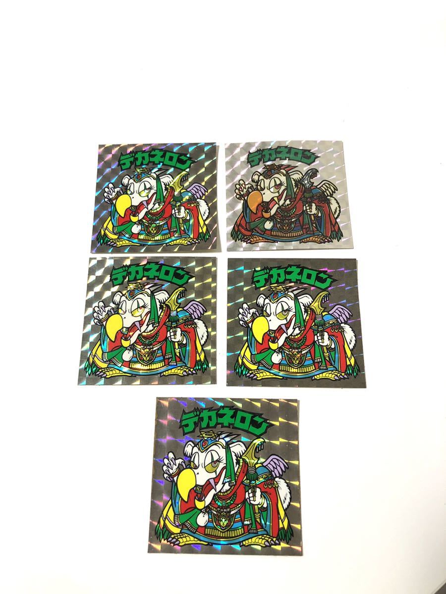 希少品】☆美品☆旧ビックリマン/ヘッドセット/デカネロン/5枚セット