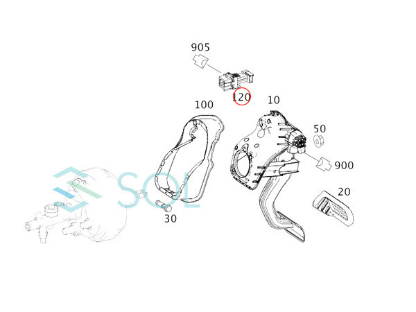 BMW MINI R50 R52 R53 R55 R56 R57 R58 R59 R60 R61 ブレーキランプスイッチ 61316967601 61310392294 61314114226 61310141214_画像5