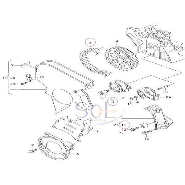 VW ゴルフ4 タイミングベルトキット(INA製) ウォーターポンプ 4点セット 06A198119A 06B109119A 06B109243 06B109244 06A121011G_画像2