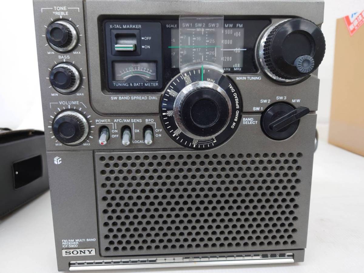 ☆SONY ICF-5900 スカイセンサー アンティーク ソニーBCLラジオ 動作