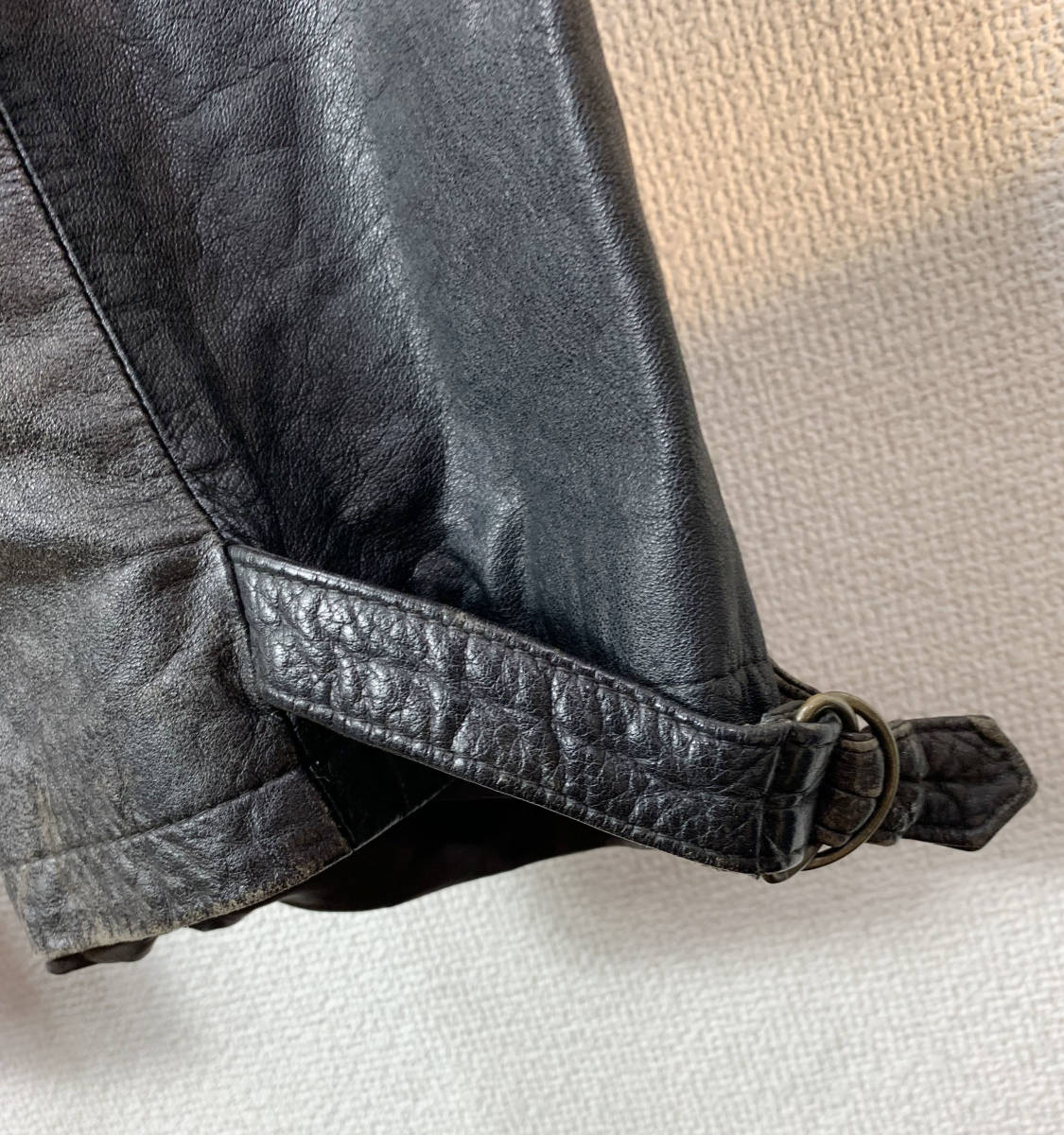 希少 US古着 80s ヴィンテージ adidas アディダス レザートラックパンツ ジャージパンツ Lサイズ RUN DMC 常田 小松