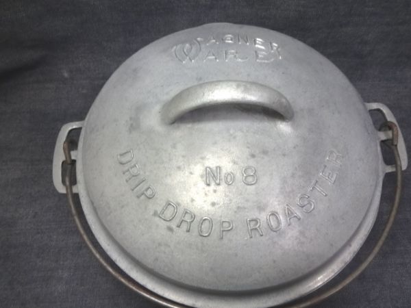 ☆超希少☆ アルミ製 Wagner Ware Drip Drop Roaster #8 ワーグナー