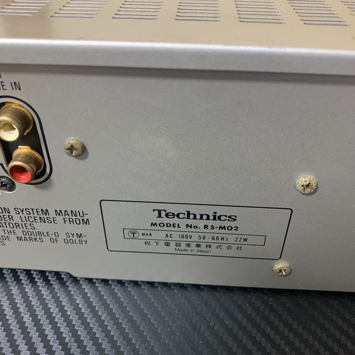 希少・再生OK】Technics テクニクス RS-M02 カセットデッキ