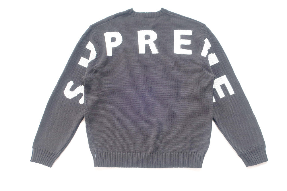 (M)Supreme Back Logo Sweaterシュプリームバックロゴセーター黒