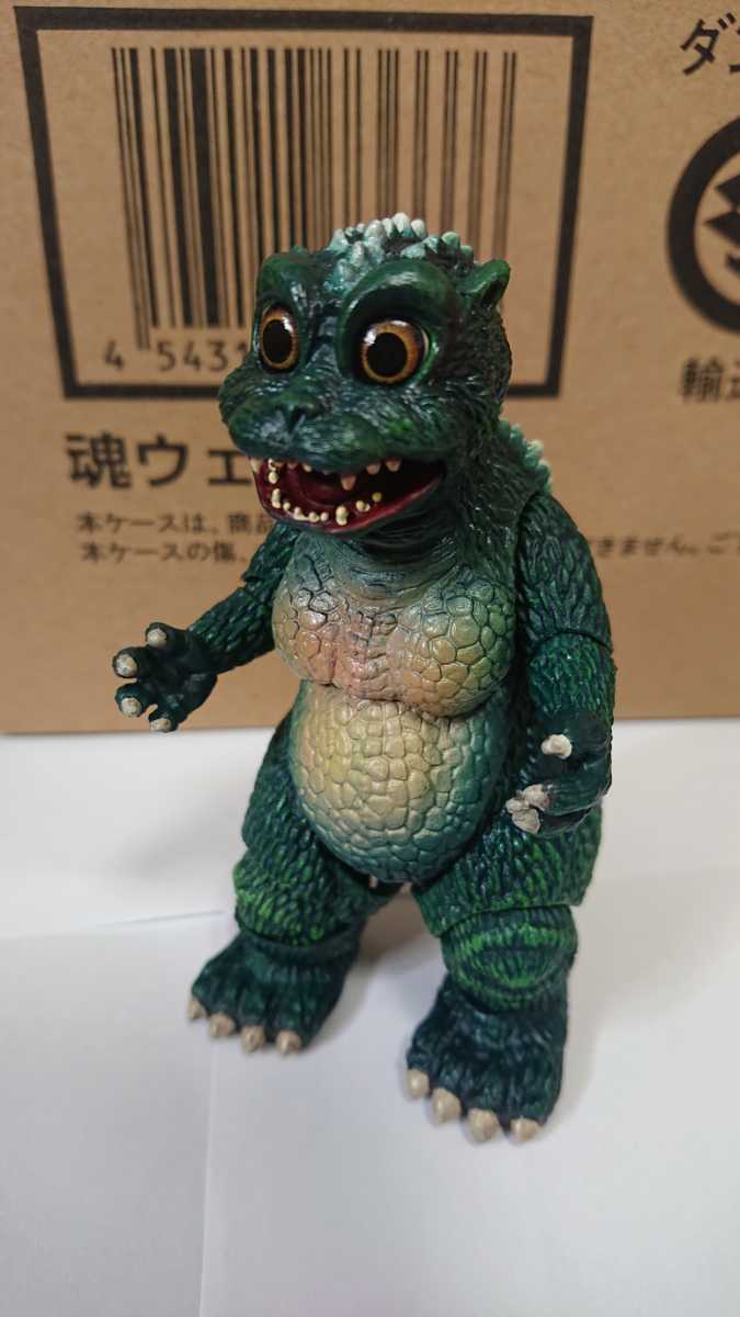 USED S.H.MonsterArts リトルゴジラ&結晶体 モンスターアーツ バンダイ