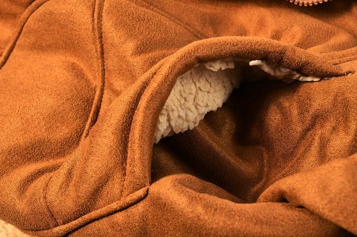超暖ボア ジャケット メンズ ムートン ボア アウター 大きいサイズ 着る毛布 ジャンパー 7988037 L ブラウン