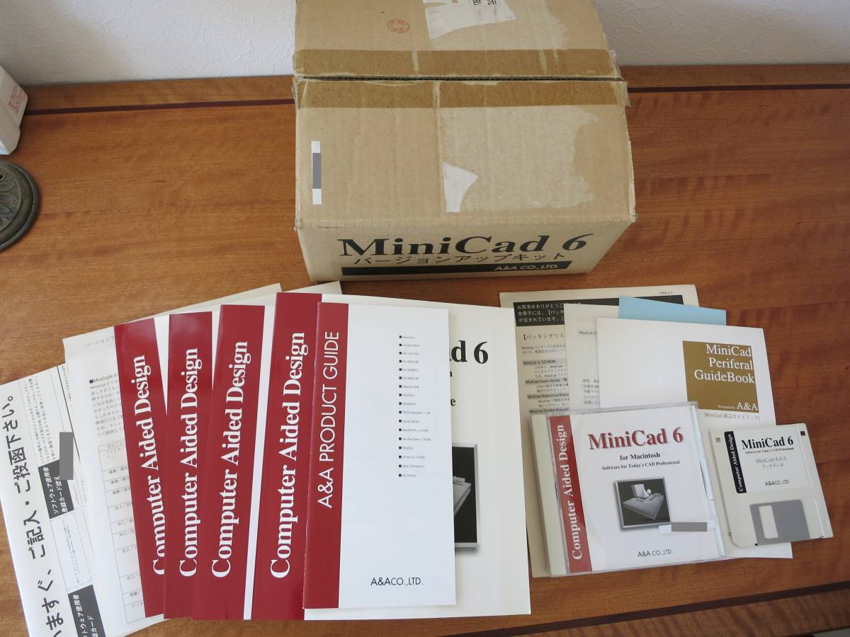 [ breaking the seal only new goods unused ]MiniCad 6 version up kit MiniCad 6.0.3 up data attaching 