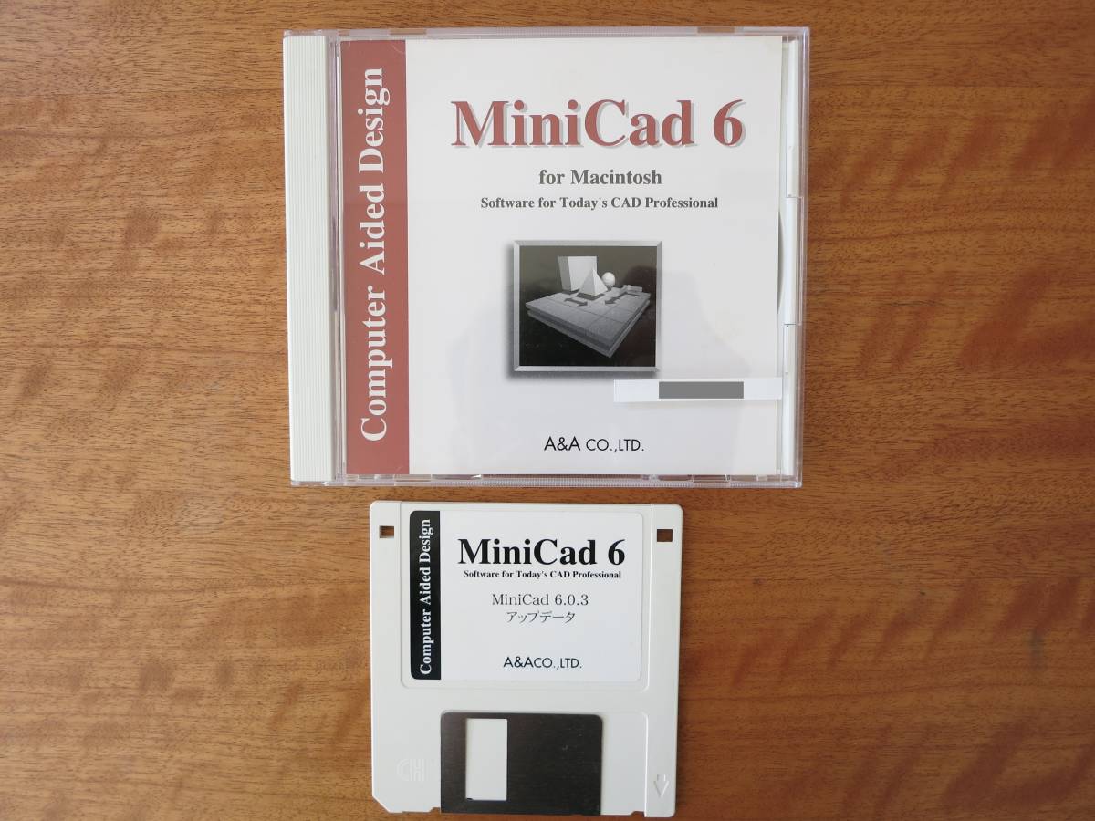 [ breaking the seal only new goods unused ]MiniCad 6 version up kit MiniCad 6.0.3 up data attaching 