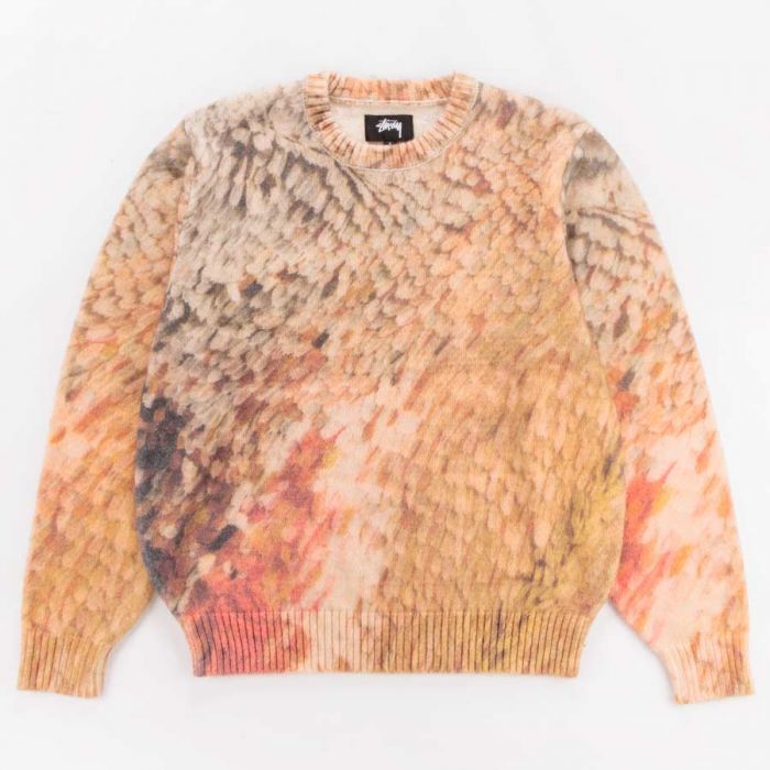 新品】 定価36,300円 STUSSY Wings Print Sweater LARGE ステューシー