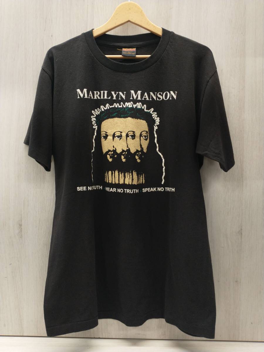 Marilyn Manson マリリン マンソン バンドTシャツ バンT ロック 90' L 
