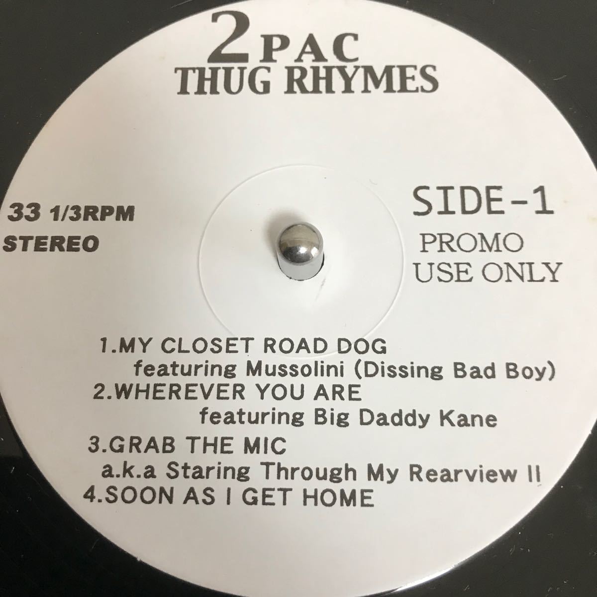 G-Rap 2Pac - Thug Rhymes 2LP レコード　Gangsta Rap Hiphop ヒップホップ Vinyl