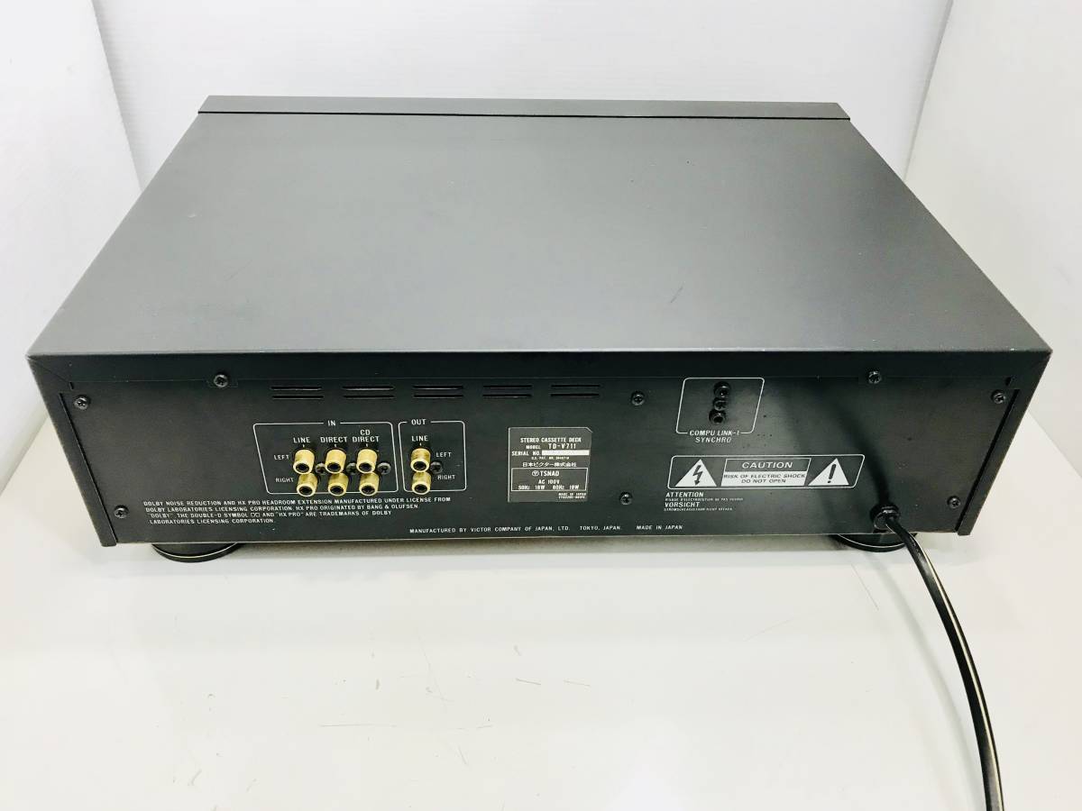 ゴムベルト交換済み Victor ビクター カセットデッキ TD-V711 定価