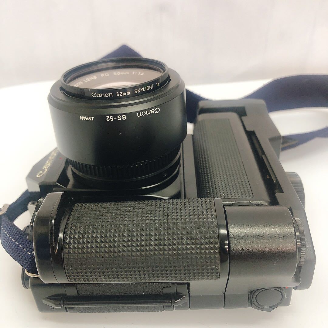 BB64 Canon キャノン A-1 FD 50mm 1:1.4 フィルムカメラ レンズ付 中古 現状品 動作未確認_画像6