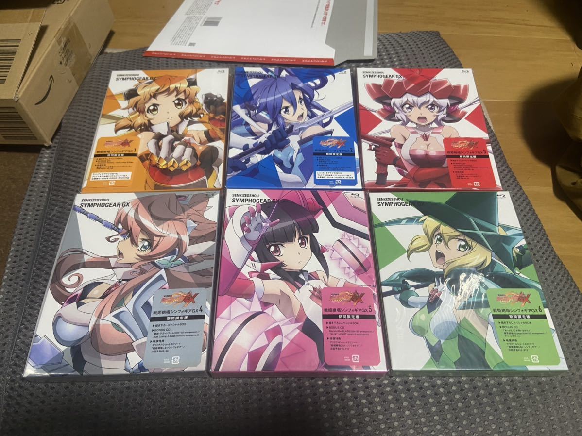 戦姫絶唱シンフォギアGX ブルーレイ 初回版 全6巻セット chesbayresort.com