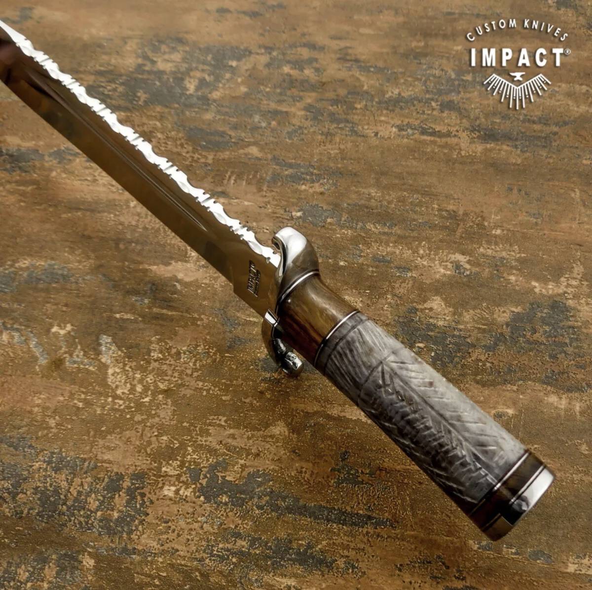 ☆全長41cm イギリス IMPACT製 カスタムナイフ キャメルボーン ☆全長41cm イギリス IMPACT製 カスタムナイフ キャメルボーン