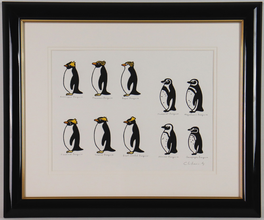 Yahoo!オークション - 坂崎千春 ペンギンの図鑑 原画 一点物 Yahoo!オークション - 坂崎千春 ペンギンの図鑑 原画 一点物