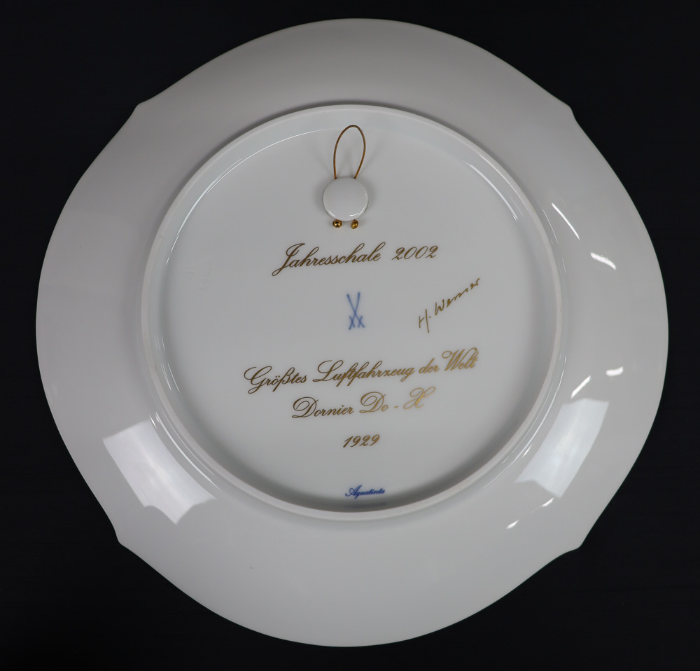 Meissen 2002年 Dornier DO-X イヤープレート Meissen 2002年 Dornier DO-X イヤープレート