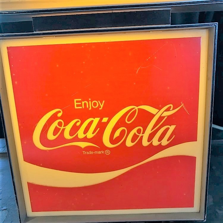[ America Vintage ]Coca Cola свет часы подлинная вещь 