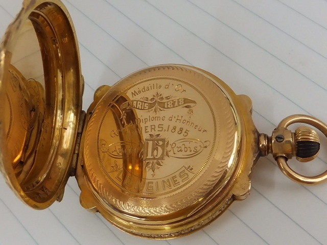 非常に珍しい逸品！！アンティーク　ロンジン懐中時計１８Ｋ金無垢　Extremely Rare Longines pocket watch 18K_画像5