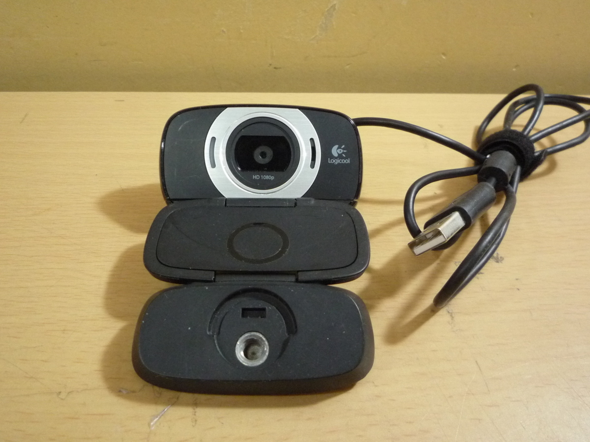 * free shipping *[ used ]Logicool WEB camera C615 V-U0027 full HD 1080p Mike built-in arm stand attaching present condition goods video chat tere Work etc. 