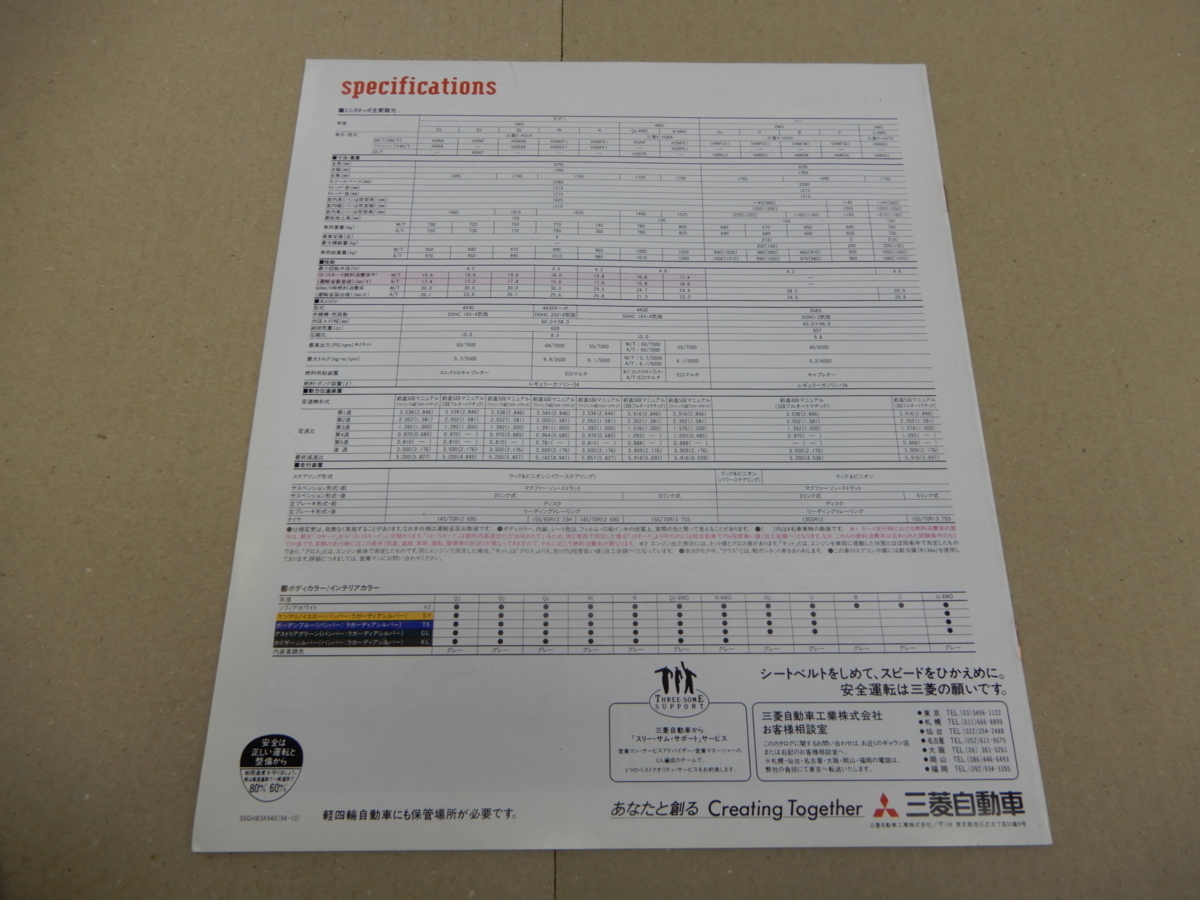 ＊カタログ　H31A ミニカ トッポ　1994年10月_画像2